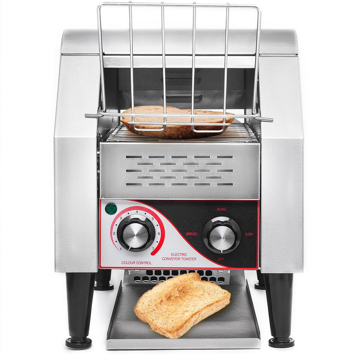 VEVOR Commercial Conveyor Toaster - 150 Slices/Hour, 1340W Stainless Steel