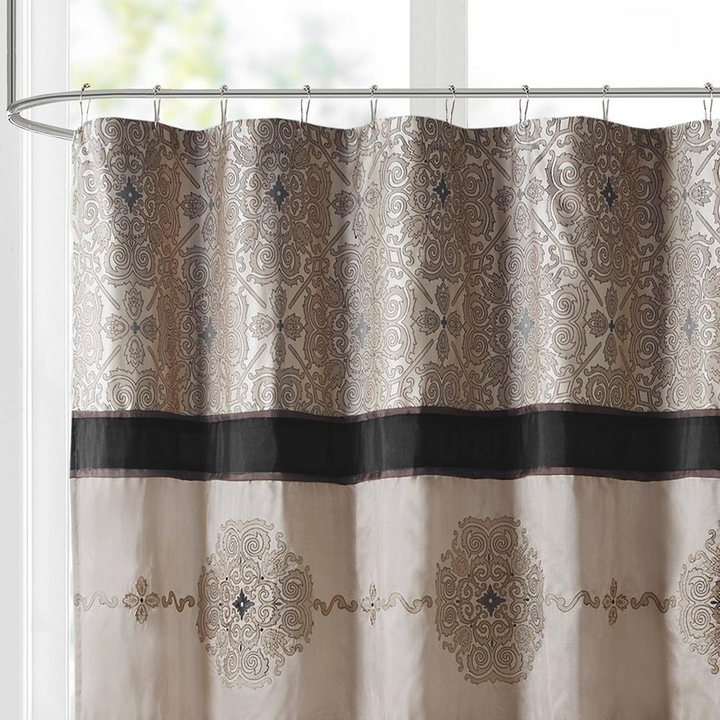 Embroidered Shower Curtain - Donovan Collection
