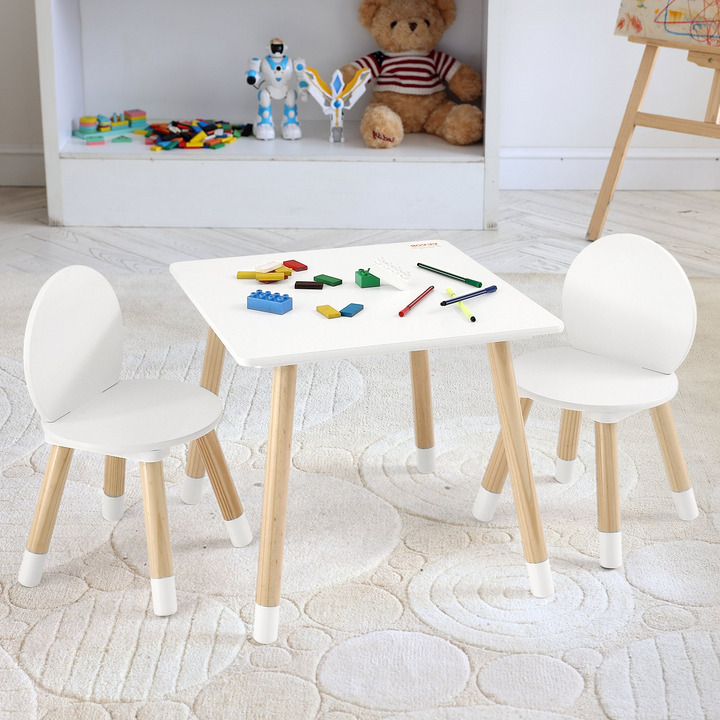 VEVOR Kids Table and 2 Chairs Set - Toddler Table and Chair Set for Multi-Activity Learning