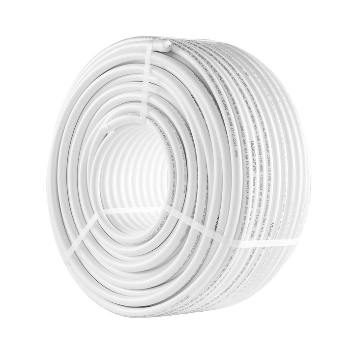 VEVOR PEX-AL-PEX Tube, 328ft, 5/8'' Diameter Aluminum-Plastic Composite Pipe Oxygen Barrier Radiant Floor PEX Pipe