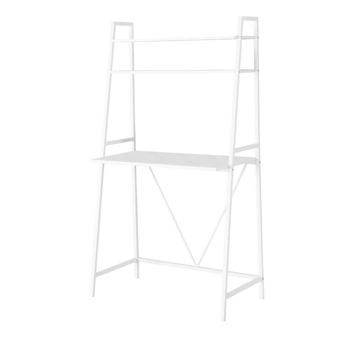 18" White Rectangular Ladder Desk