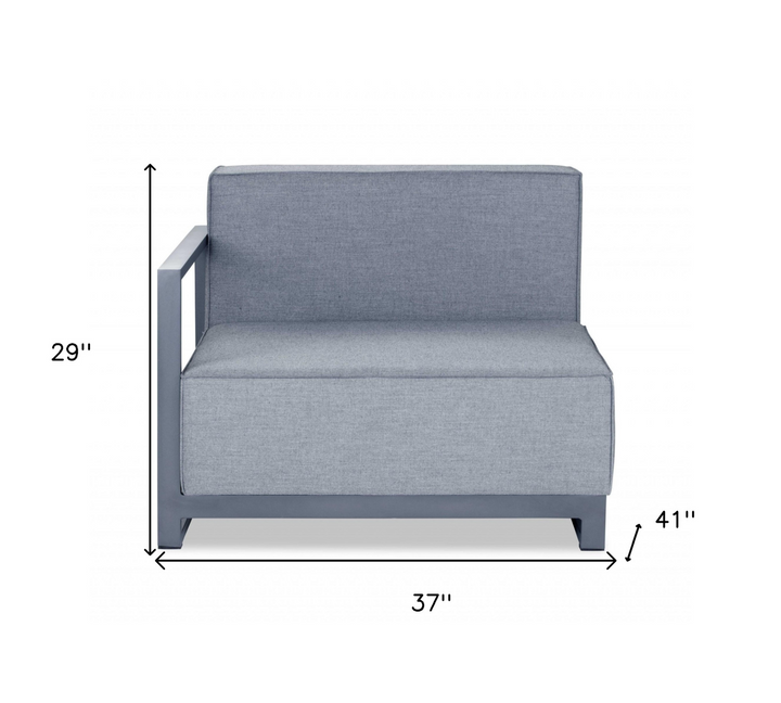 37" Gray Linen Side Chair - Stylish and Functional Accent for Your Space