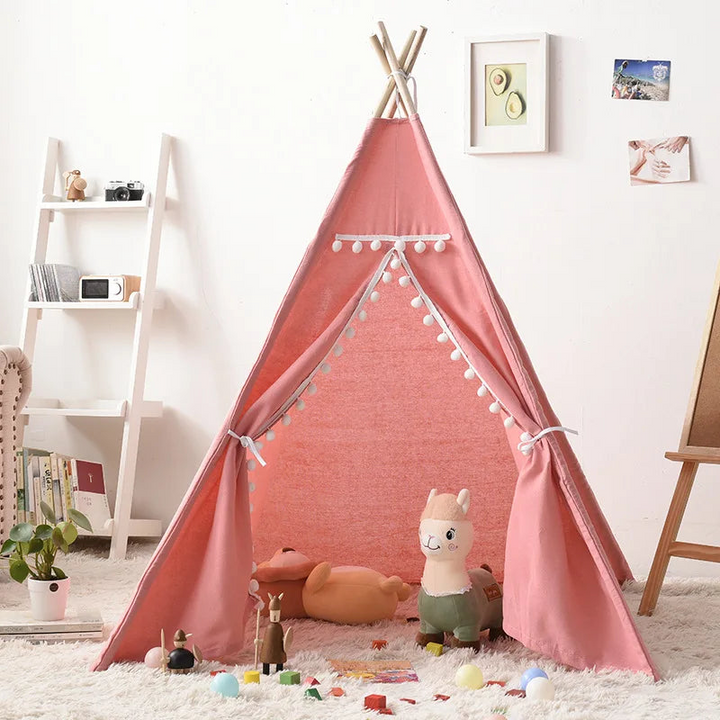 Cotton Canvas Teepee with Side Window