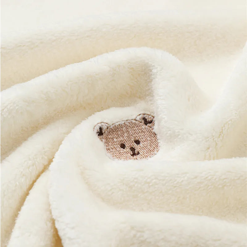 Cozy Comfort: Warm Fleece Blanket with Multivariant Embroideries