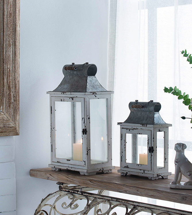 Evelyn Lanterns: Rustic Charm for Indoor and Outdoor Ambiance