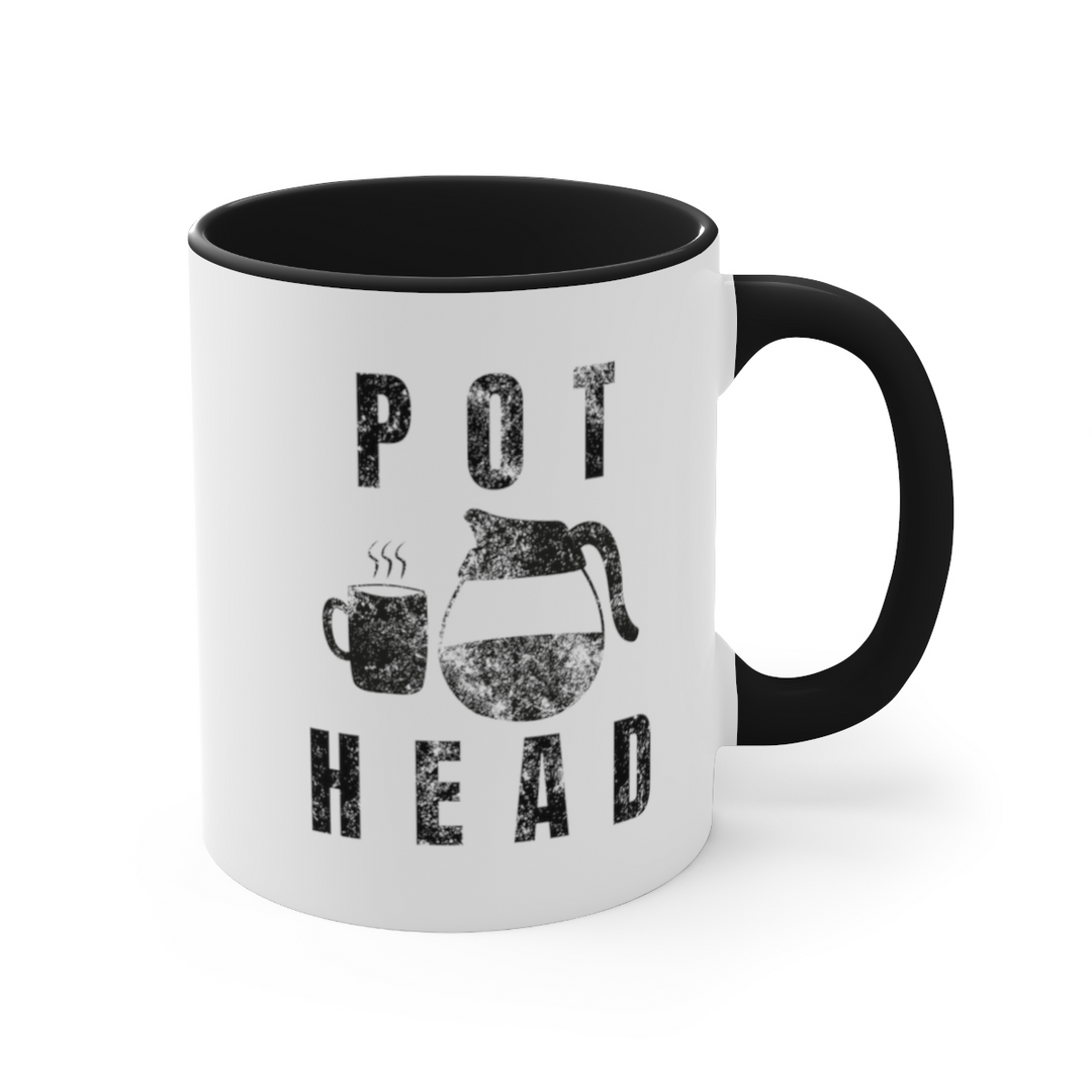 Pot Head Mug Funny Coffee Accent Coffee Mug, 11oz