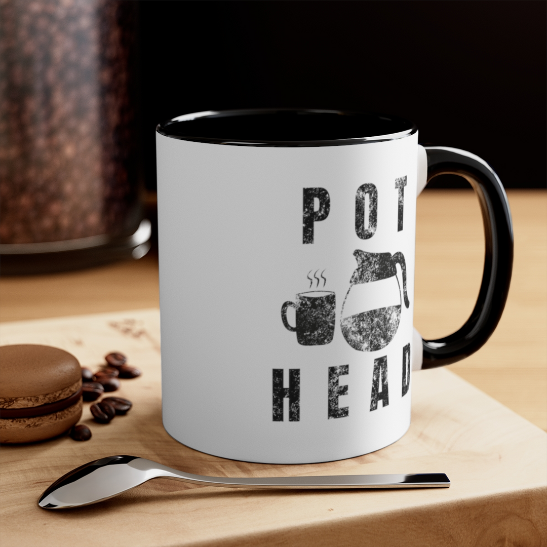 Pot Head Mug Funny Coffee Accent Coffee Mug, 11oz