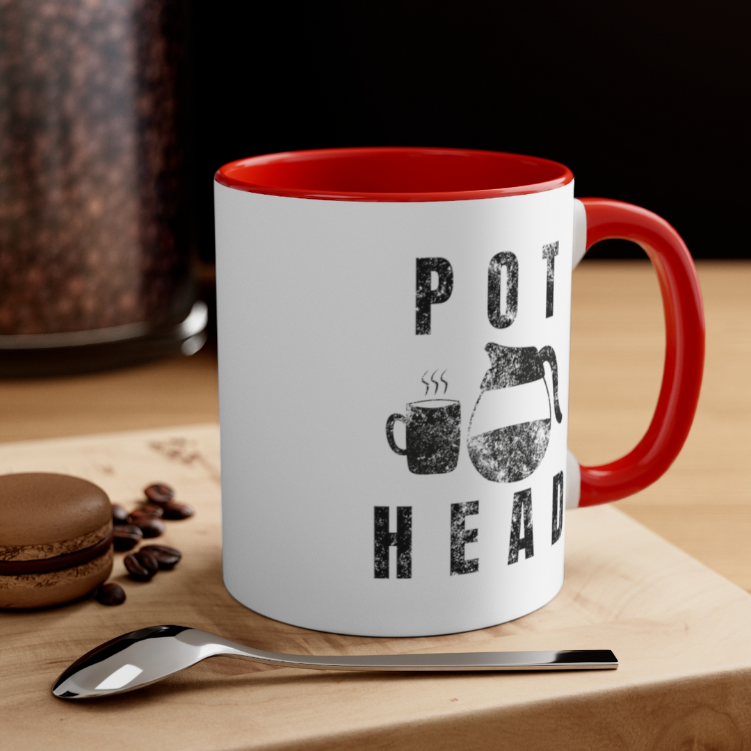 Pot Head Mug Funny Coffee Accent Coffee Mug, 11oz