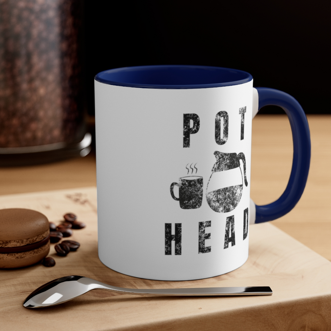 Pot Head Mug Funny Coffee Accent Coffee Mug, 11oz