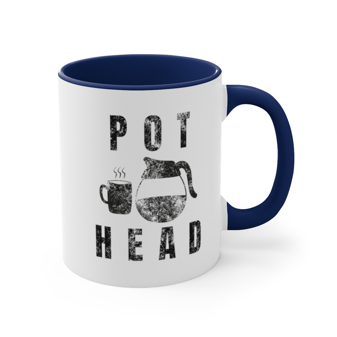 Pot Head Mug Funny Coffee Accent Coffee Mug, 11oz