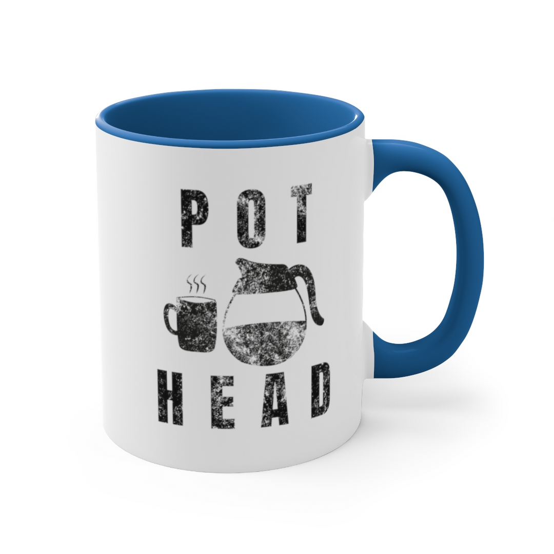 Pot Head Mug Funny Coffee Accent Coffee Mug, 11oz