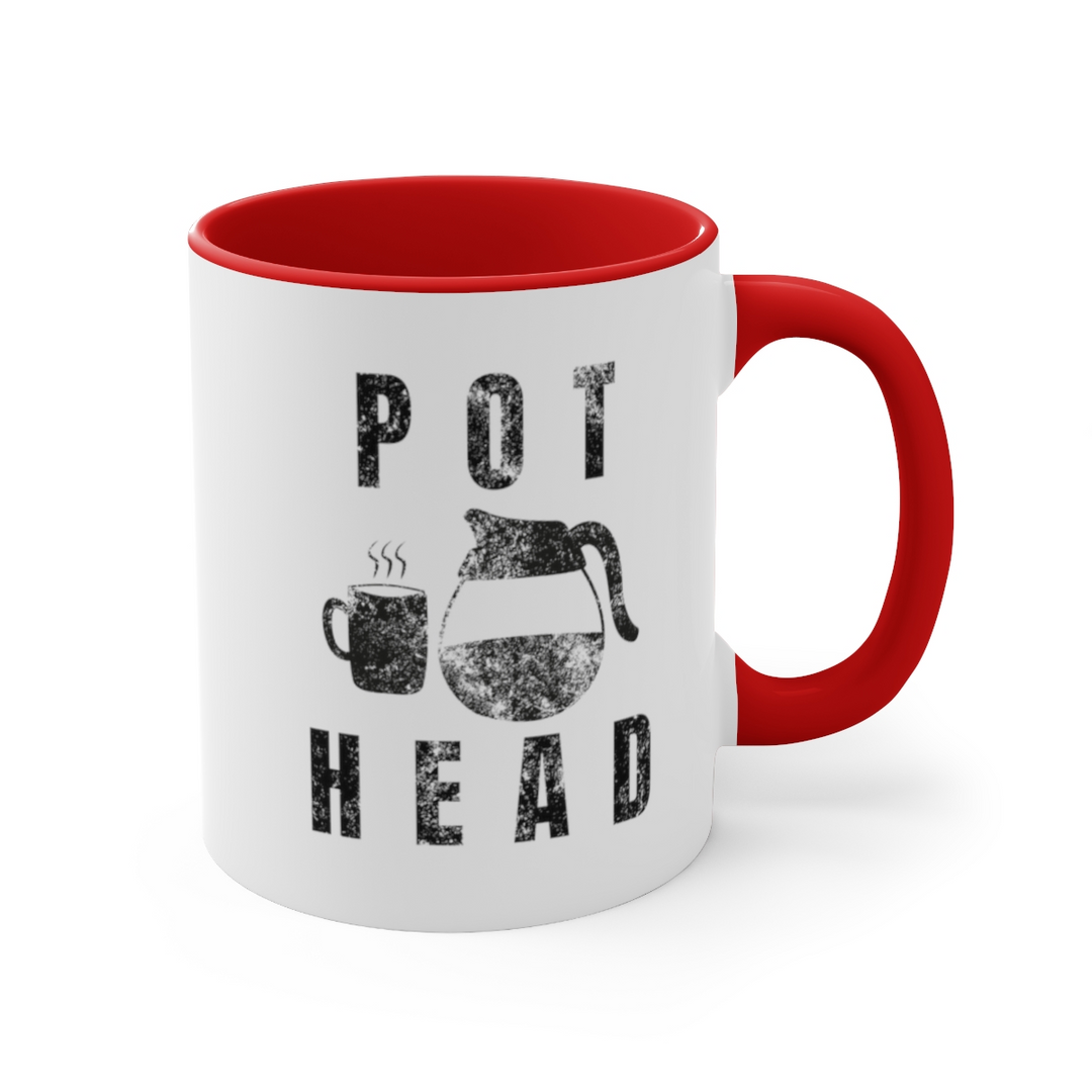 Pot Head Mug Funny Coffee Accent Coffee Mug, 11oz