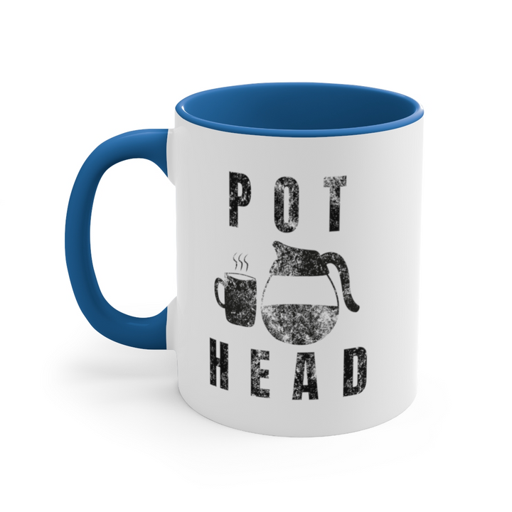 Pot Head Mug Funny Coffee Accent Coffee Mug, 11oz