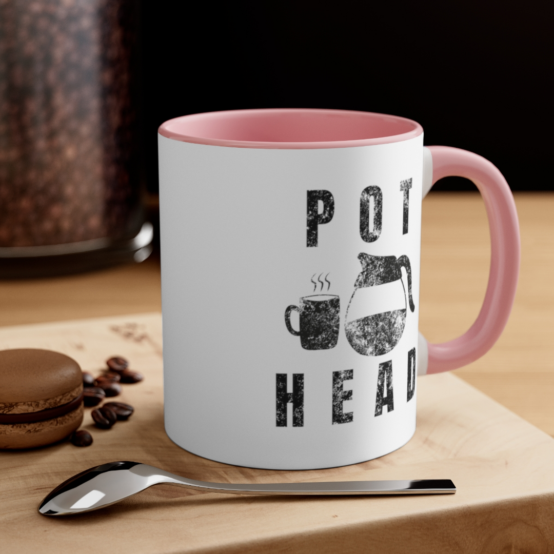 Pot Head Mug Funny Coffee Accent Coffee Mug, 11oz