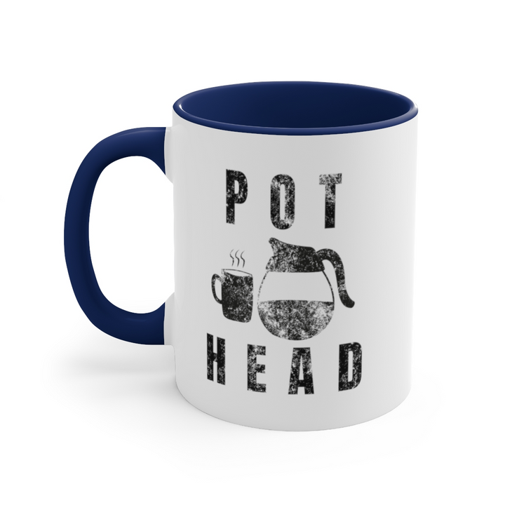 Pot Head Mug Funny Coffee Accent Coffee Mug, 11oz