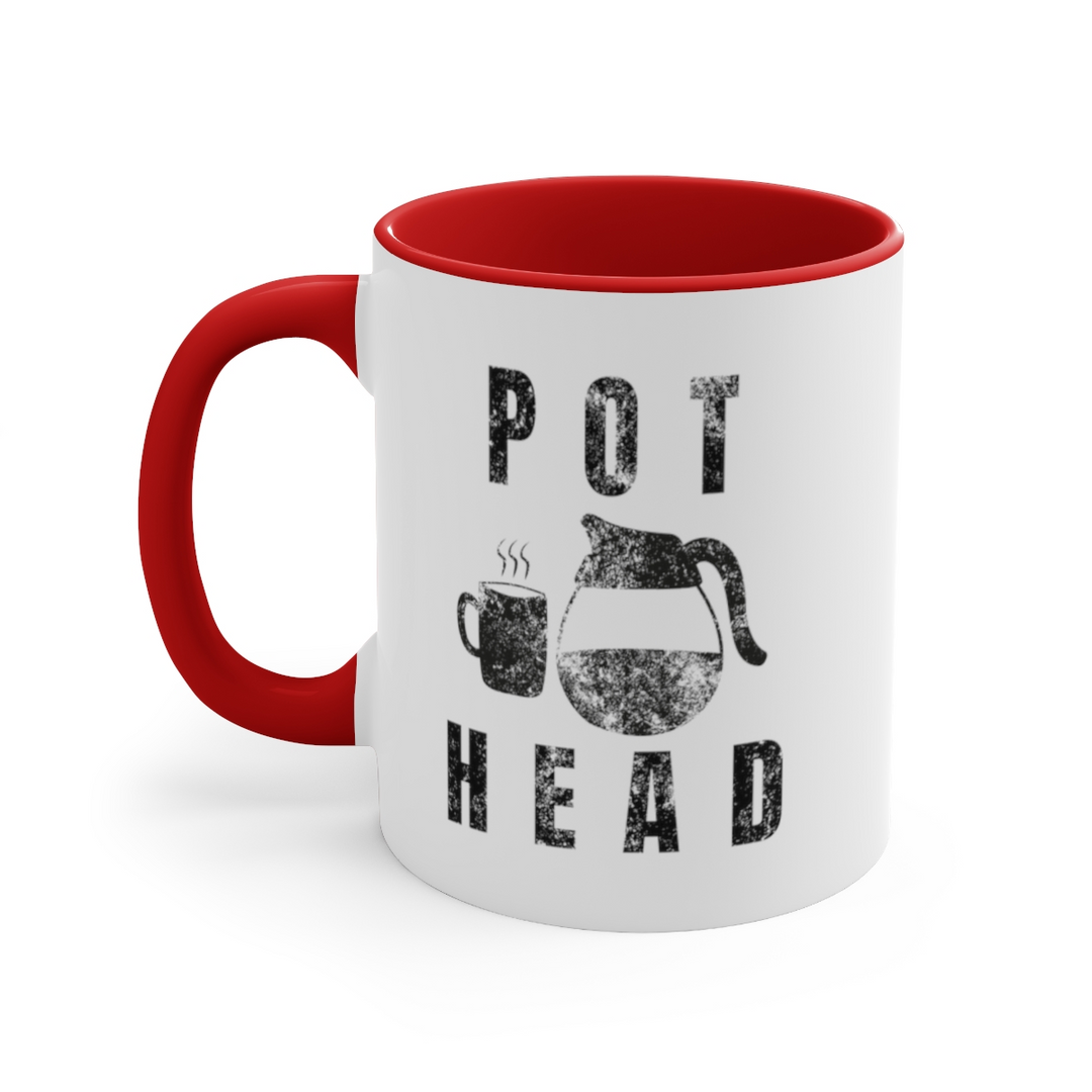 Pot Head Mug Funny Coffee Accent Coffee Mug, 11oz