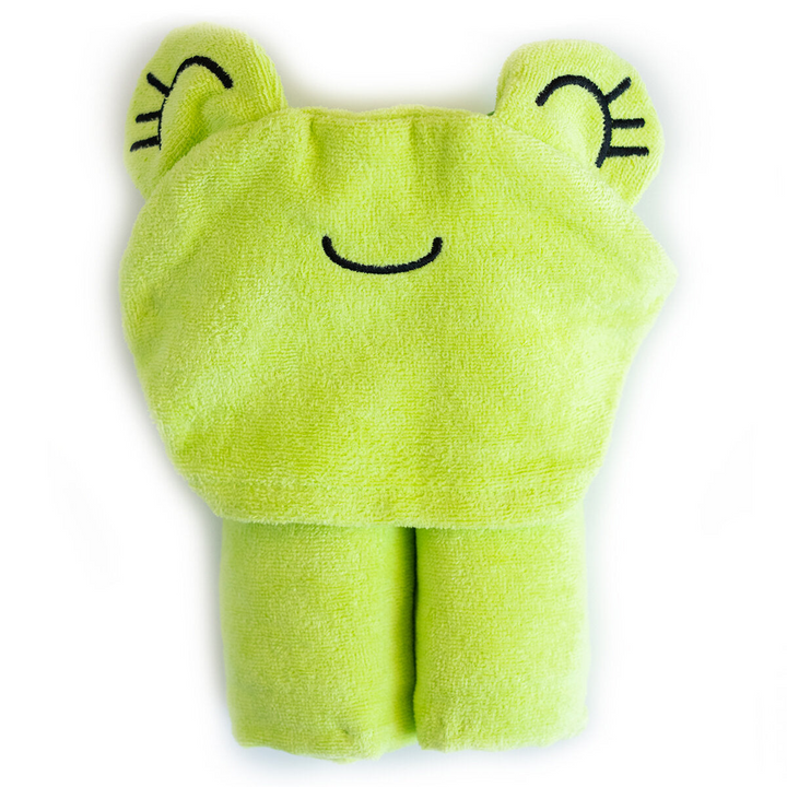 Milk&Moo Cacha Frog Velvet Hooded Baby Towel