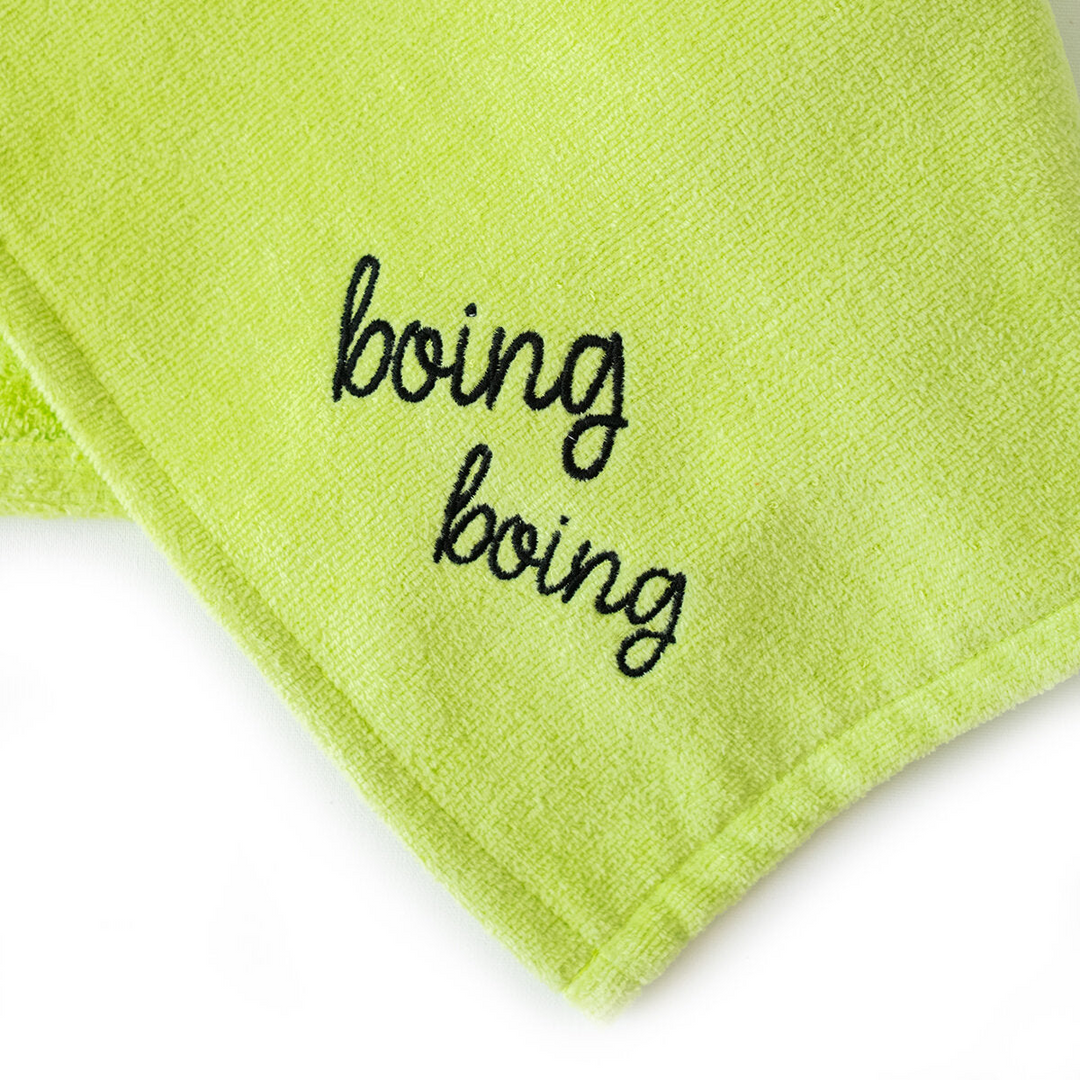 Milk&Moo Cacha Frog Velvet Hooded Baby Towel