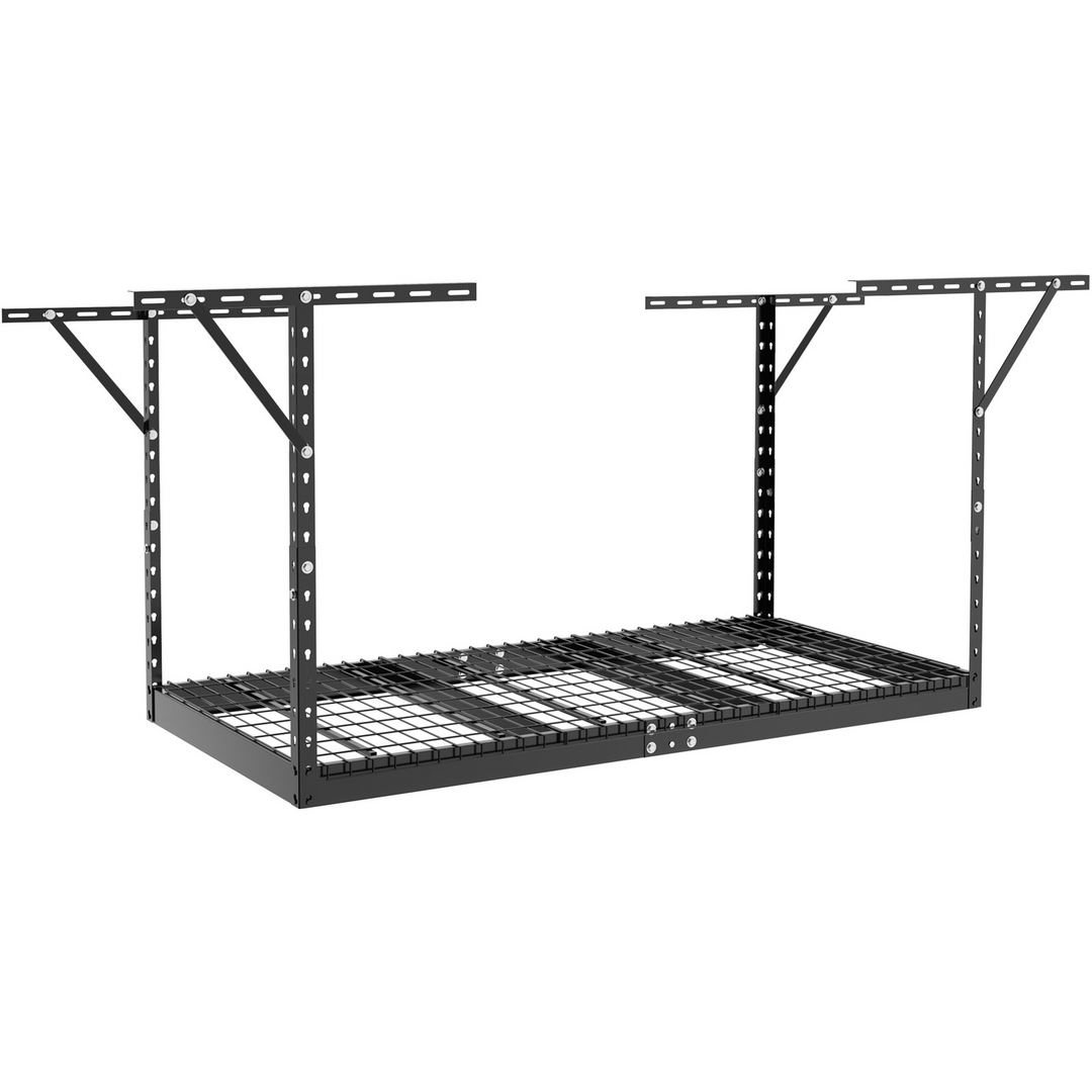 VEVOR Overhead Garage Storage Rack - 3x6 Heavy Duty Adjustable Ceiling Storage Racks (Black)