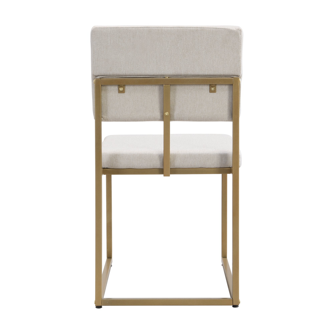 Modern Faux Marble 6-Piece Dining Table Set,60inch Metal Kitchen Table Set with Upholstered Dining Chairs and Bench, Golden