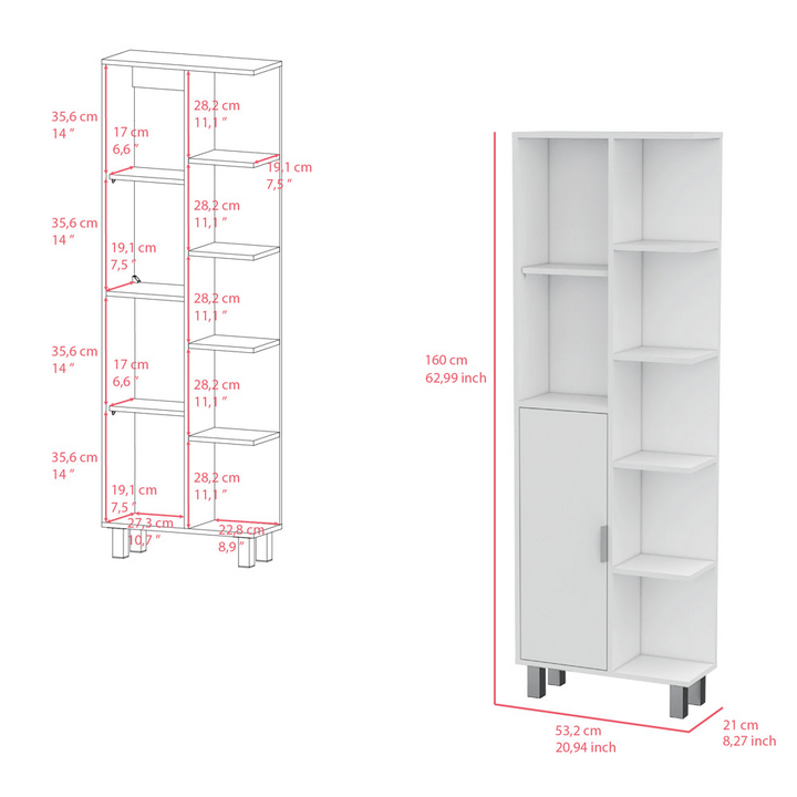 Linen Cabinet Derby, Bathroom, White