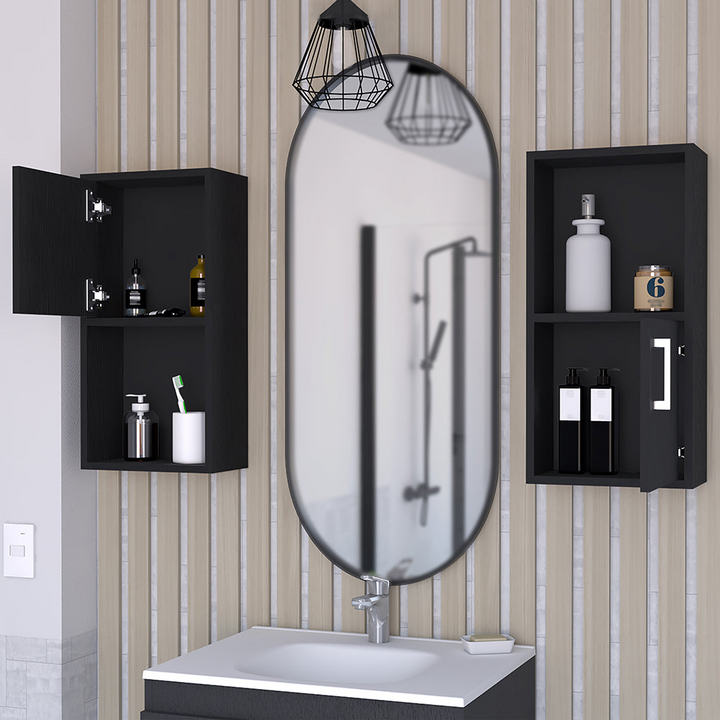 Medicine Cabinet Florence, Bathroom, Black