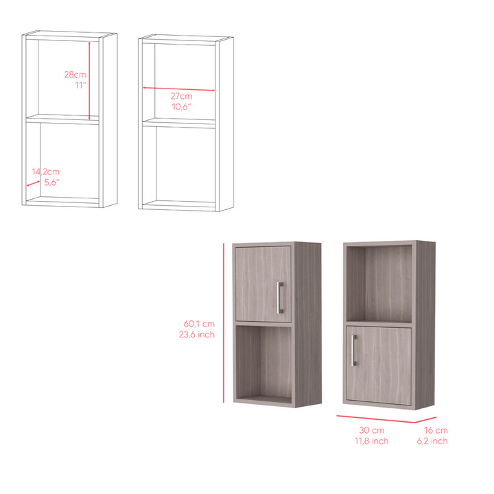 Medicine Cabinet Florence, Bathroom, White Oak