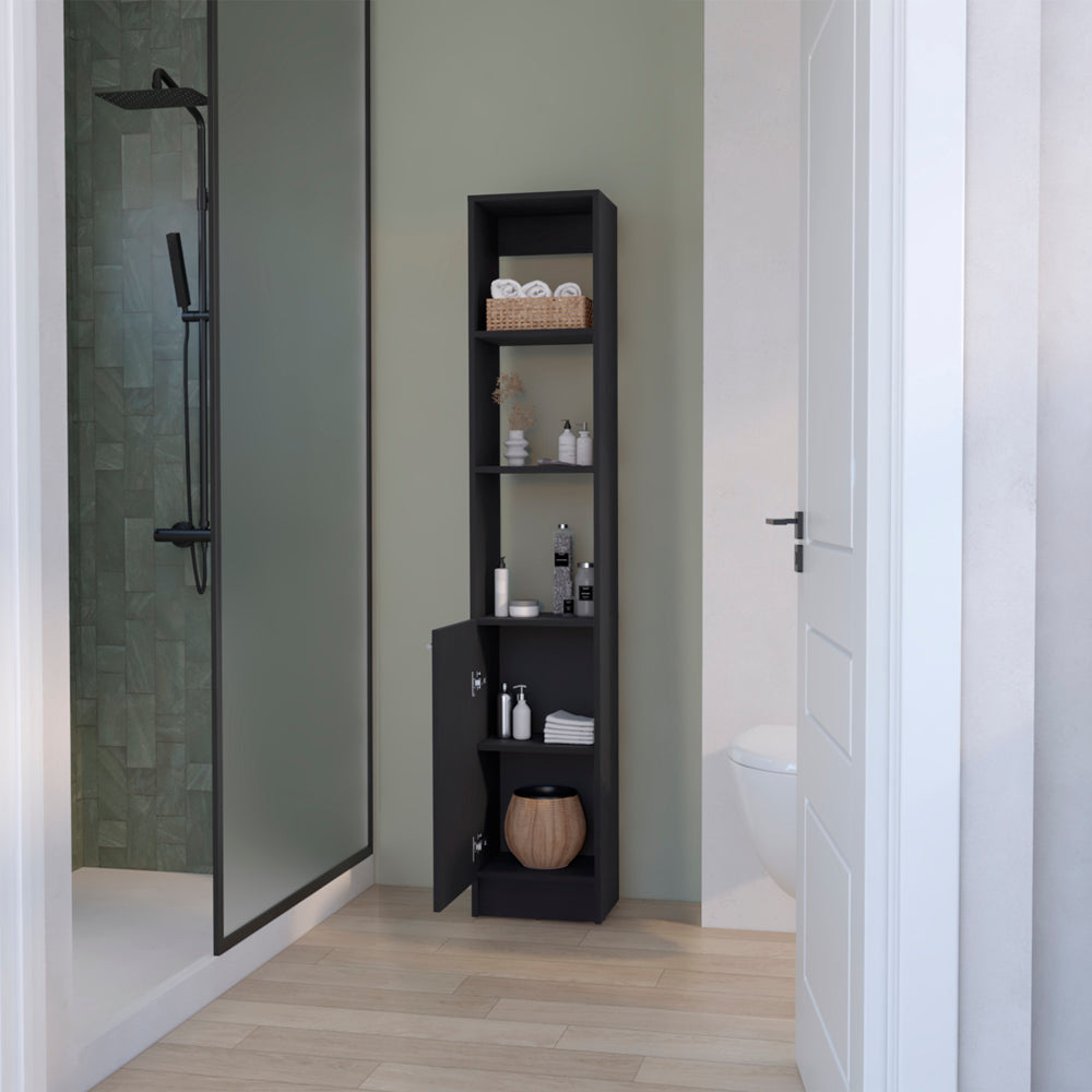 Linen Cabinet Marion, Bathroom, Black