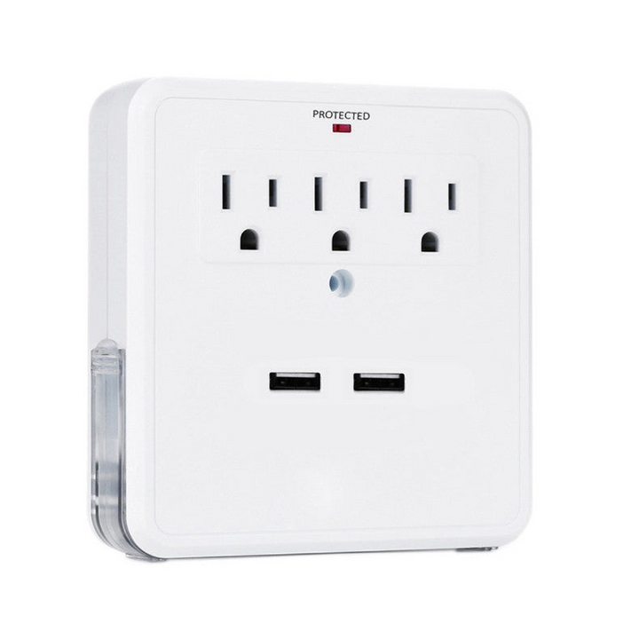 NEW! Classic Combo Wall Adapter with Surge Protection and Phone Stand