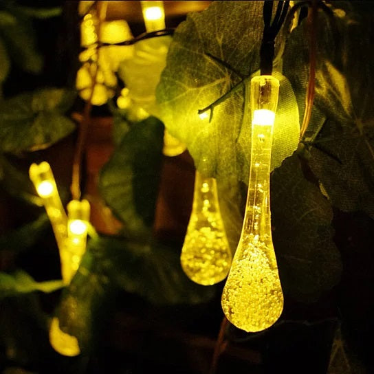 Dew Droplets 20 LED Solar Lights - Add a Touch of Magic to Your Outdoor Space