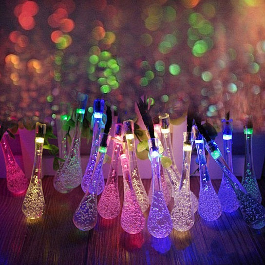 Dew Droplets 20 LED Solar Lights - Add a Touch of Magic to Your Outdoor Space