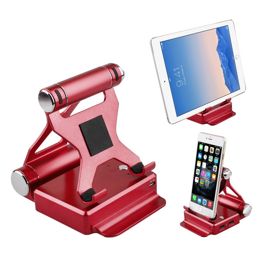 Podium Style Stand With Extended Battery Up To 200% For iPad, iPhone And Other Smart Gadgets