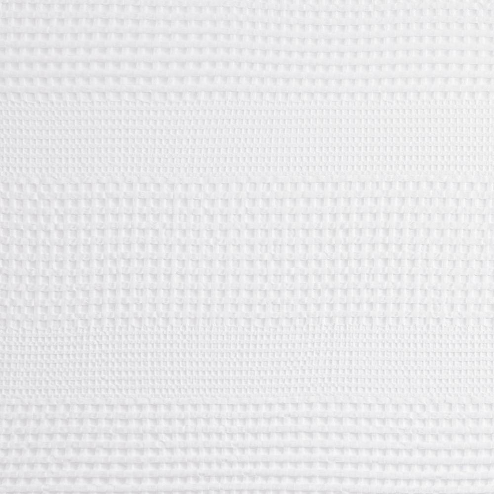 Madison Park Arlo Super Waffle Textured Solid Shower Curtain - 100% Cotton, White, 72x72"