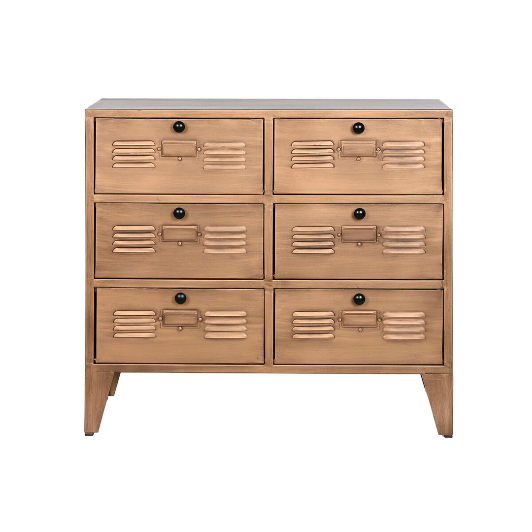 Chest of drawers Home ESPRIT Golden Metal Loft 78 x 34 x 70 cm-2