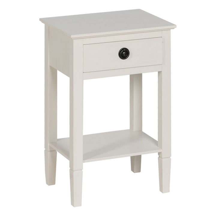 Nightstand White 40 x 30 x 61 cm-0