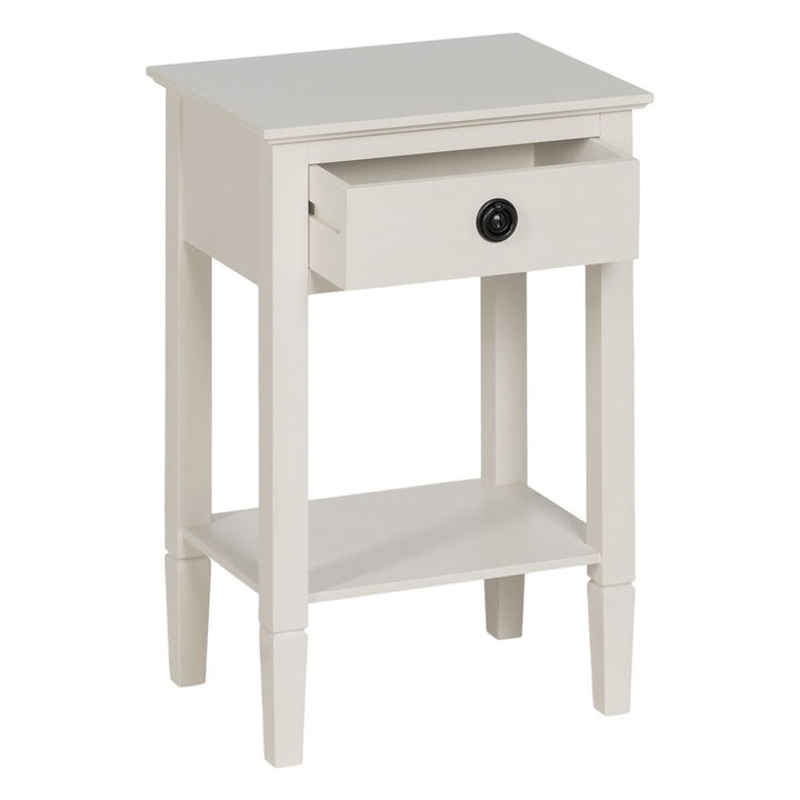 Nightstand White 40 x 30 x 61 cm-7