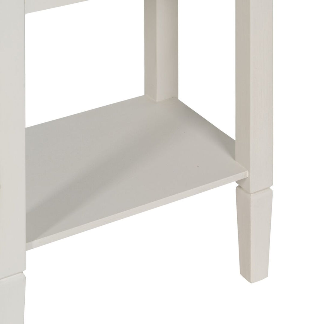 Nightstand White 40 x 30 x 61 cm-2