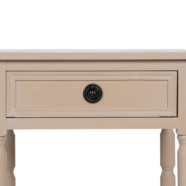 Nightstand White 48 x 40 x 61 cm-2