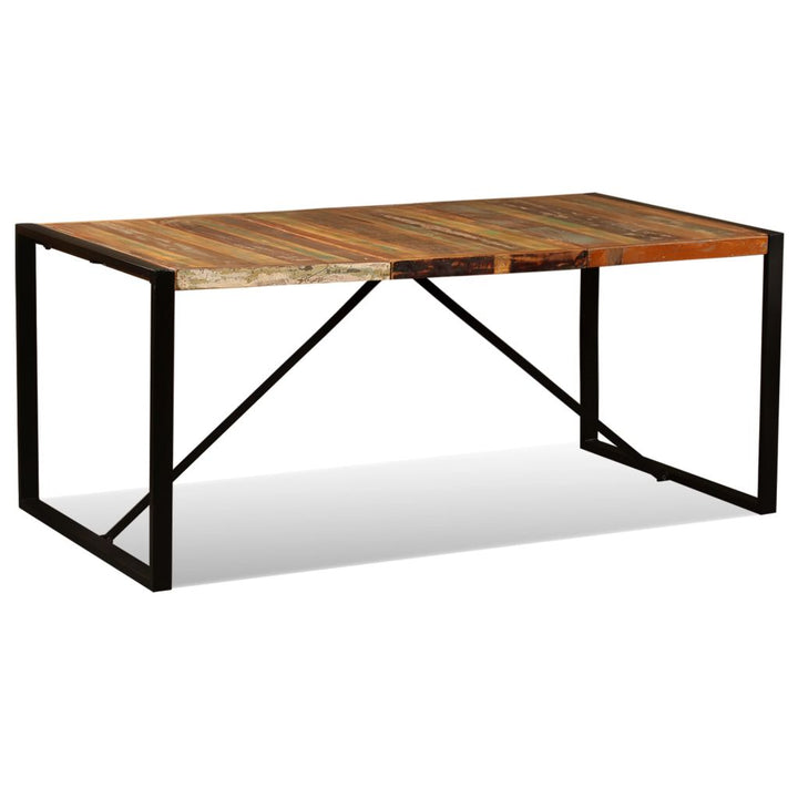 vidaXL Dining Table Kitchen Table Dining Room Table Solid Rough Mango Wood-12