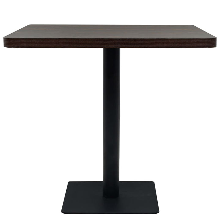vidaXL Bistro Table Kitchen Bar Table Dining Room Table MDF and Steel Round-1