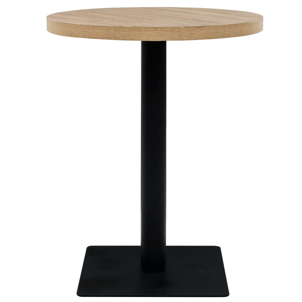 vidaXL Bistro Table Kitchen Bar Table Dining Room Table MDF and Steel Round-12