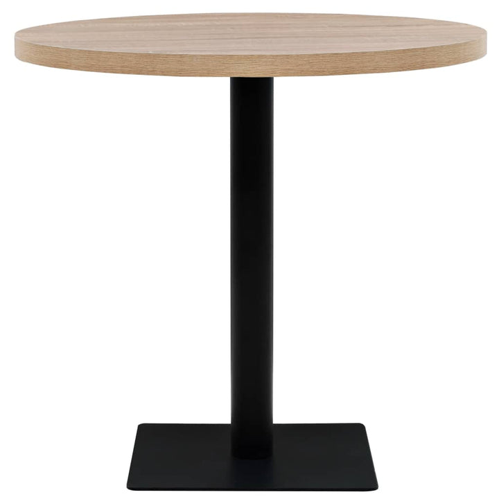 vidaXL Bistro Table Kitchen Bar Table Dining Room Table MDF and Steel Round-15