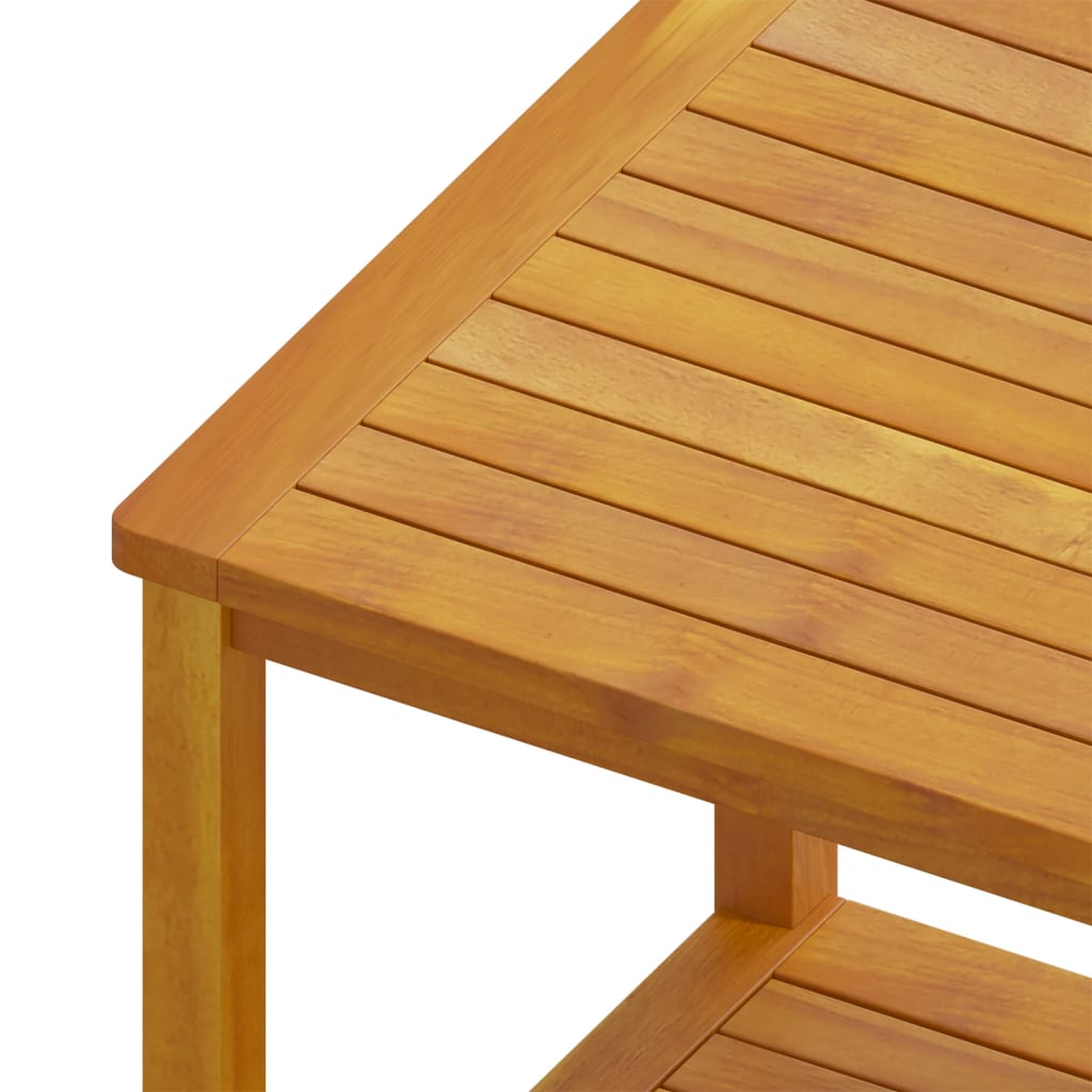 vidaXL Side Table End Table Coffee Table Indoor Outdoor Solid Wood Acacia-0