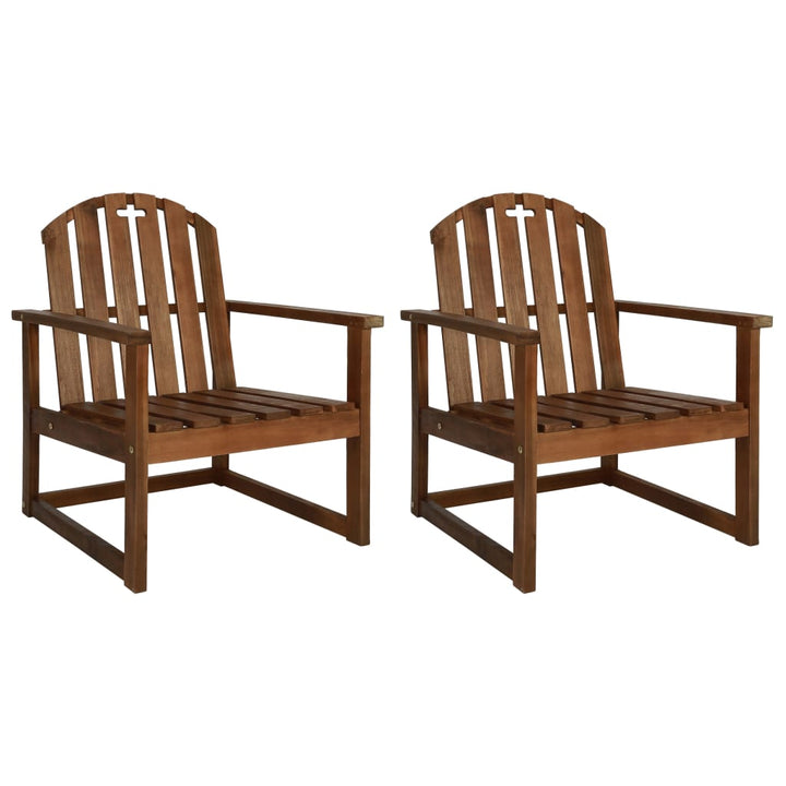 vidaXL Patio Chairs Outdoor Patio Dining Chair with Armrest Solid Wood Acacia-7