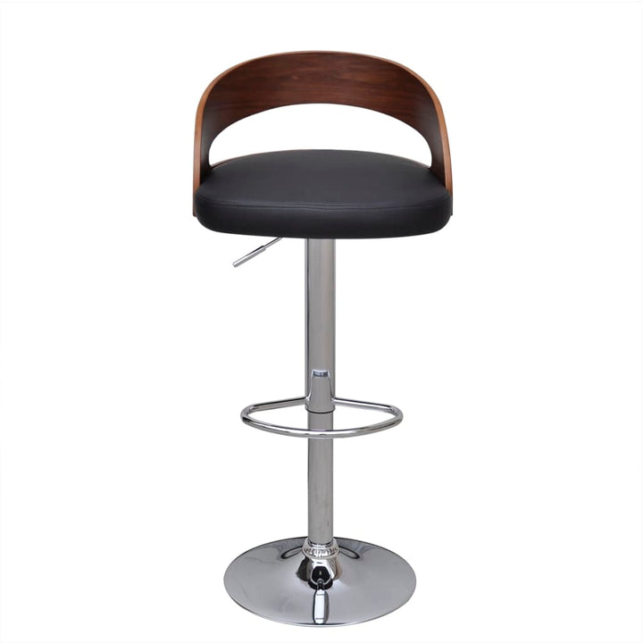 vidaXL Bar Stools Counter Chair with Footrest for Dining Room 2 Pcs Bent Wood-26