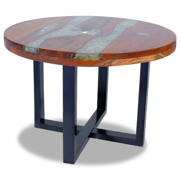 vidaXL Coffee Table End Table Side Table Living Room Furniture Teak Resin-2