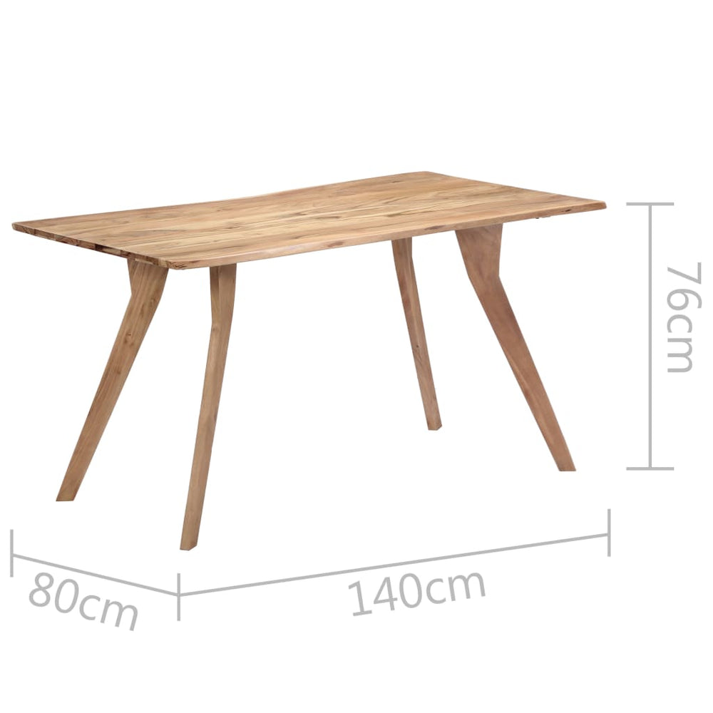 vidaXL Dining Table Kitchen Table Dining Room Dinner Table Solid Wood Acacia-1