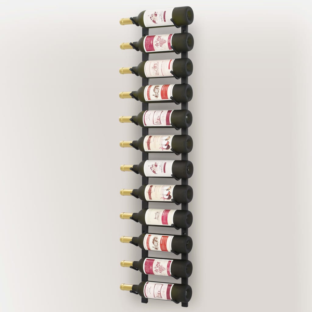 vidaXL Wall Wine Rack Bottle Holder Pantry Wall Mounted Storage Organizer-5