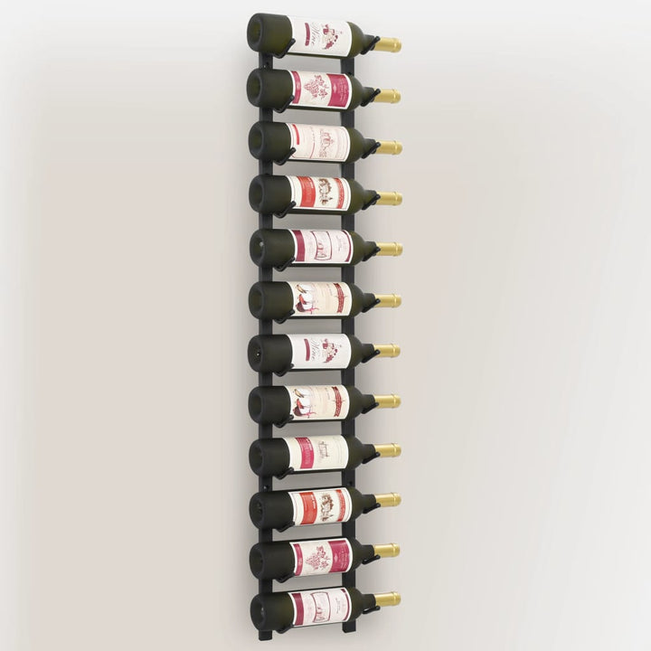 vidaXL Wall Wine Rack Bottle Holder Pantry Wall Mounted Storage Organizer-7