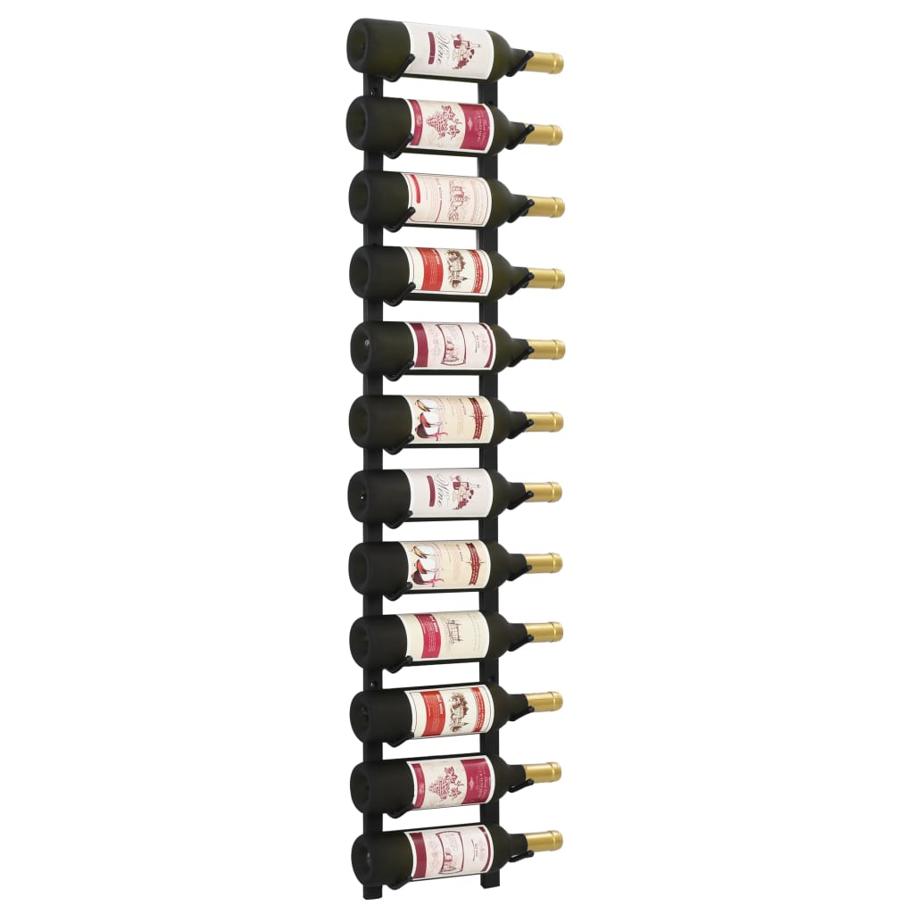 vidaXL Wall Wine Rack Bottle Holder Pantry Wall Mounted Storage Organizer-34